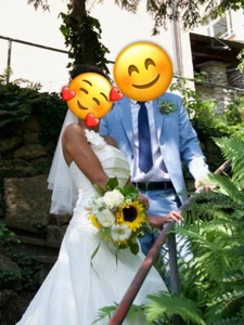 brautkleid hochzeitskleid, claudine S, Tüll, Taft von Lohrengel Größe 34/36 - Bild 1 von 6