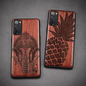 Schutz Handy Hülle für Samsung Galaxy S25 S24 S23 S22 S21 S20 Holz Case Cover - Bild 1 von 25