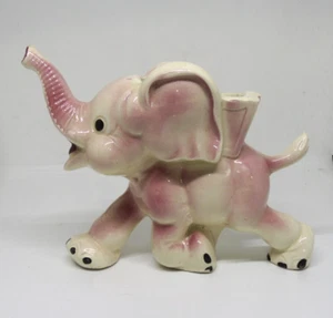 Pink/White Baby Elephant Royal Unbranded Planter Vintage Lot 11 - Picture 1 of 7