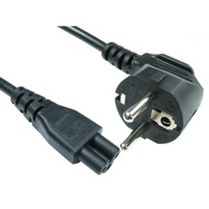 2m European Schuko Plug to C5 Mains Lead Clover - Picture 1 of 3