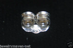 ÚNICO 4,2 mm Ligero Tensión de Fricción SÓLIDO PLATINO 950 Pendiente Tuerca Trasera EE. UU. - Imagen 1 de 4