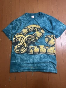 Alstyle Apparel & Activewear Double Side Snake Shirt Memphis Zoo Tie-dye Adult M - Picture 1 of 9