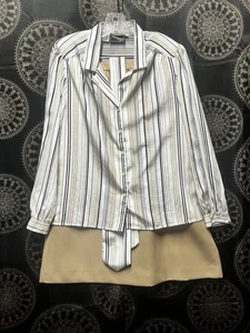 Dress Shirt Haberdashery, Blouse, Long Sleeve, Size 12 With Skirt - Picture 1 of 7