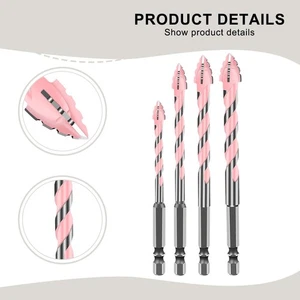 Hartmetall Bohrer für DryFor Wall Ziegel Fliesen Holz Aluminium 4 Größen 6810 - Picture 1 of 12