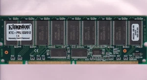 512 MB PC-133 KINGSTON KTC-PRL133/512 SAMSUNG PC133 ECC REG SDR Ram Stick RDIMM - Foto 1 di 2