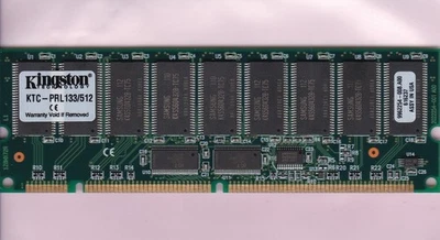 512 MB PC-133 KINGSTON KTC-PRL133/512 SAMSUNG PC133 ECC REG SDR Ram Stick RDIMM Foto 1 de 2