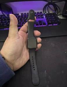 Apple Watch Series 4 40mm with Black Apple Sports Band - Picture 1 of 8