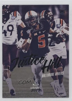 2019 Panini Luminance Rookie Justice Hill #157 Rookie RC - Image 1 of 2