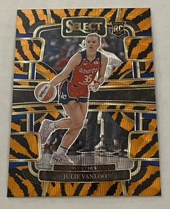 Julie Vanloo 2024 Panini - WNBA Select Orange Tiger Print Concourse Prizm RC #57 - Picture 1 of 2