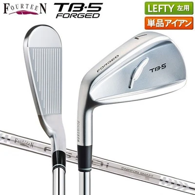 NEW LEFTY FOURTEEN TB-5 FORGED Iron #5(1Club) FS-90i Flex Regular Mens LH - Image 1 of 4