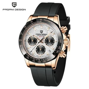 40Mm New V2 PAGANI DESIGN Men'S Quartz Watches Sapphire Retro Chronograph - Picture 1 of 26