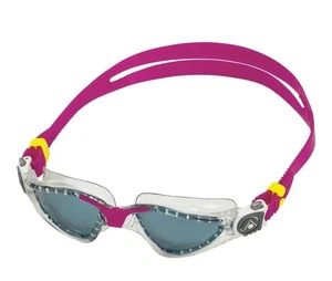 Aqua Sphere Kayenne rauchfarbene Gläser Brille mit Hartschalenetui klar/himbeerfarbener Rahmen/Riemen - Bild 1 von 2