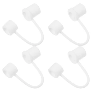 Cubiertas de pajitas de silicona con puntas de pajita tapas decorativas tapones de pajita de 4 piezas - Imagen 1 de 12