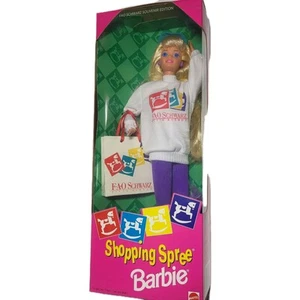 1994 MATTEL Shopping Spree Barbie - FAO Schwarz Souvenir Edition - #12749 NIB - Picture 1 of 8
