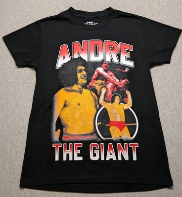 Nueva Camisa Sin Etiquetas ANDRE THE GIGANTEST Negra Talla Mediana Lucha Libre WWF Foto 1 de 4