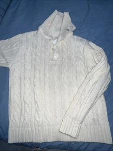 Vintage esprit sweater 80s Cream Sz Med - Picture 1 of 5