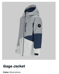 Obermeyer Gage Ski Jacket Size Teen M (10-12) Moonstone Grey 41091 MSRP $159 NWT - Picture 1 of 12