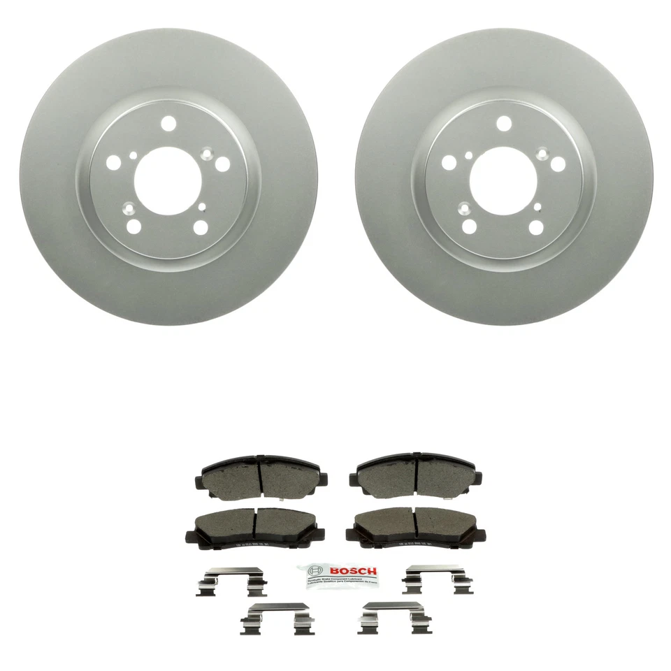 Kit de pastilhas de freio a disco Bosch rotores dianteiros cerâmica azul para Acura TL 2009-2014 - Imagem 1 de 1