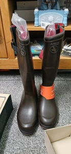 Aigle Parcours 2 ISO Herren Damen Verstellbare Gummistiefel Stiefel Braun Größe 5 1/2 Neu - Bild 1 von 9