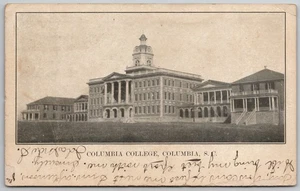 c1907 Postkarte Columbia College South Carolina UB verschickt nach Slighs SC - Bild 1 von 2