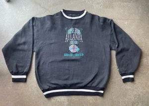 Super Bowl XXVIII 1994 Sweatshirt Large 90s Vintage Embroidered Cowboys Bills - Picture 1 of 4