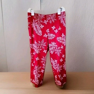  Pantalón Evan Picone "Americana" Mujer Lunares Blancos Flores Núcleo de Casa - Talla 14 Foto 1 de 4