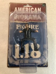 Figura American Diorama - 1:18 Motociclista BULL DOG (AD-23866) - Imagen 1 de 5
