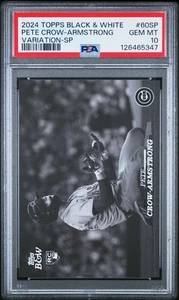 Pete Crow-Armstrong 2024 Topps Blanco y Negro #60SP Variation-Sp PSA 10 - Imagen 1 de 2