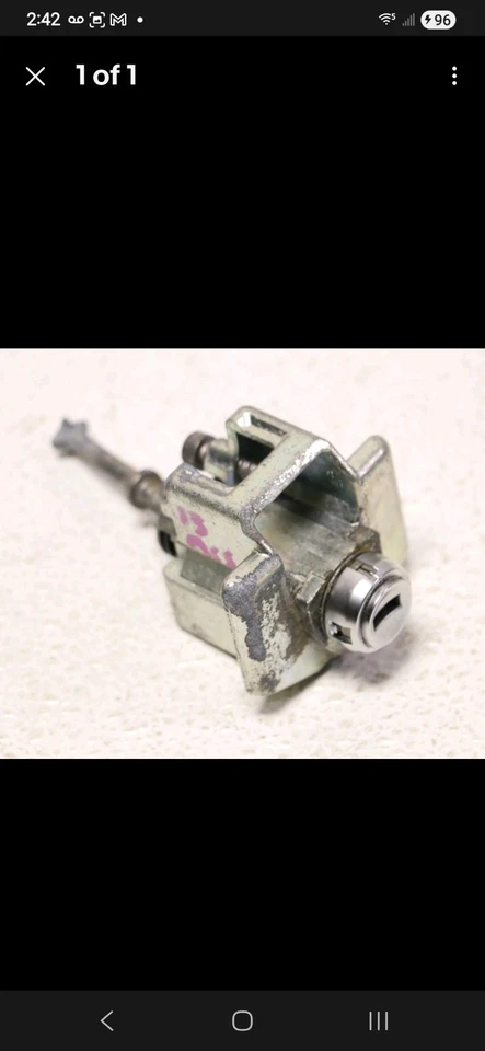 Cilindro de cerradura de puerta delantera izquierda Mini Cooper con llave 07-15 R5x Foto 1 de 1