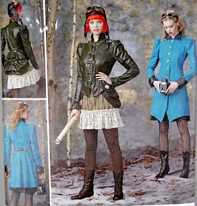 Simplicity 1299 Sewing Pattern Steampunk Coat Jacket Skirt Adult Women 6 8 10 12 - Picture 1 of 3
