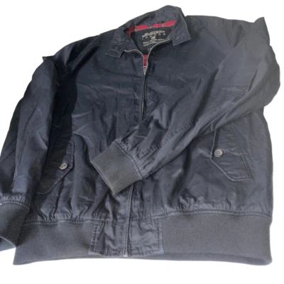 Chaqueta bomber vintage Burton Harrington para hombre talla grande forrada az... - Imagen 1 de 4