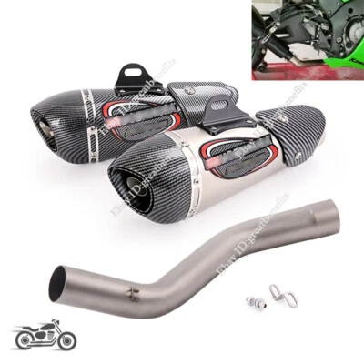 Средняя соединительная труба глушителя 51 мм для Kawasaki Ninja ZX10R 2008-2020 - Изображение 1 из 4