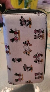 Disney Parks Reißverschluss Geldbörse Etui Münzbörse Minnie Mickey Mouse - Bild 1 von 8