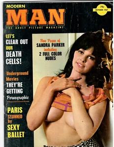 Playboy Type Men's Magazine MODERN MAN Oct. 1967 Sandra Parker, Dick Gregory, ++ - Picture 1 of 4