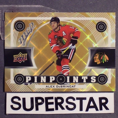 ALEX DEBRINCAT 2022/23 UD  MVP PINPOINTS GOLD #PP-11 Ottawa Senators  Blackhawks - Image 1 of 4
