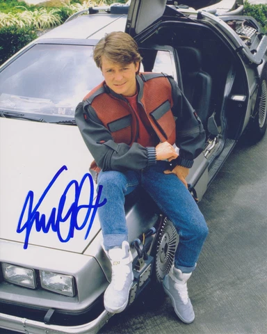 MICHAEL J FOX Signed BACK TO THE FUTURE Autograph 8x10 Beckett BAS WE80306 Cover