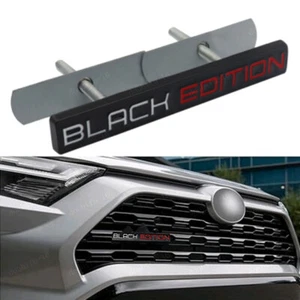 Black EDITION Logo Car Front Grille 3D Metal Badge Emblem Trim Car Accessories - Picture 1 of 5