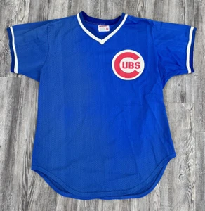 Authentic 80s Rare Vintage Wilson MLB Chicago Cubs Baseball Jersey Size 44 B2 - Picture 1 of 8