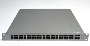 Cisco Meraki MS210-48LP 48-Port PoE Cloud Managed Gigabit Switch - Unclaimed - Picture 1 of 3