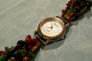 Lucoral Quartz Beaded Gemstone watch - Picture 1 of 5
