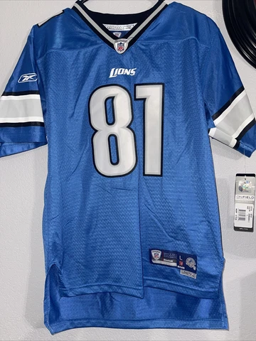 Reebok On Field NFL Equipment Calvin Johnson Megatron Lions Jersey Youth Large Cover