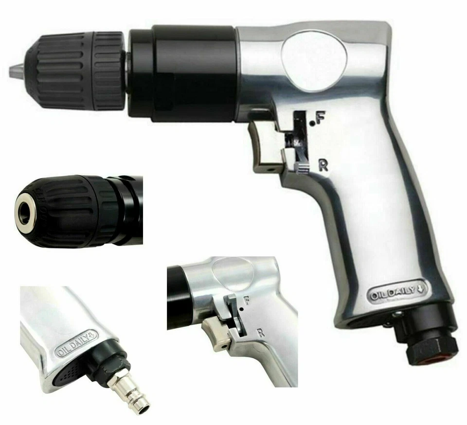 TRAPANO AD ARIA COMPRESSA AVVITATORE AUTOSERRANTE REVERSIBILE CON MANDRINO 3/8" - Immagine 1 di 1