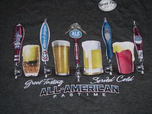 Nueva camiseta para hombre Newport gris grande toda americana con estampado de cerveza artesanal - Imagen 1 de 1