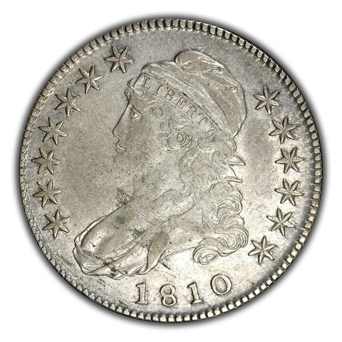 1810 O-102A Capped Bust Half - VF- EF Details Cover
