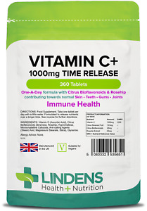 Vitamin C+ 1000mg with Rosehip+Bioflavonoids <Time Release> Tablets (360 pack)
