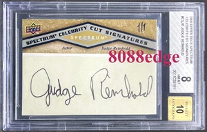 2009 UD SPECTRUM CELEBRITY CUT AUTO: JUDGE REINHOLD #1/1"COP" BGS 8 AUTOGRAPH 10 - Photo 1/6