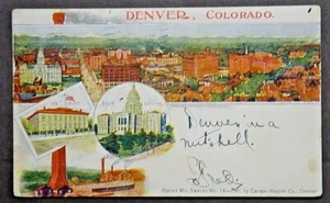 Denver CO Rocky Mts Denver Series 1A by Carson Hoppder  SHIPS FREE - Picture 1 of 2