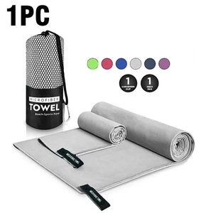 Extra Soft Microfiber Lightweight Beach Towel Quick Dry Travel Towel Bath In USA - Picture 1 of 9