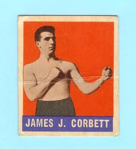 1948 48 LEAF BOXING JAMES J. CORBETT HEAVYWEIGHT CHAMPION CARD #55 - Picture 1 of 2