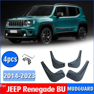Mud Flaps Splash Guards Fender For Jeep Renegade 2014-2023 4Pcs Side Mud Guards - Picture 1 of 10